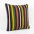This beautiful 24'' x 24'' pillow cover was made from an authentic Turkish rug. Bright colors of wool adorn the front of...