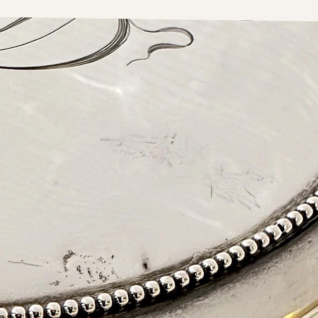 Transparent Circa 1900 American Brilliant Cut Crystal Bisquit Jar With Sterling Silver Lid For Sale - Image 8 of 8