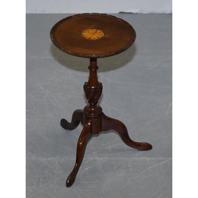 Lovely pair of mahogany Sheraton revival lamp or wine tables circa 1880-1900 A very good looking and well made pair, they...