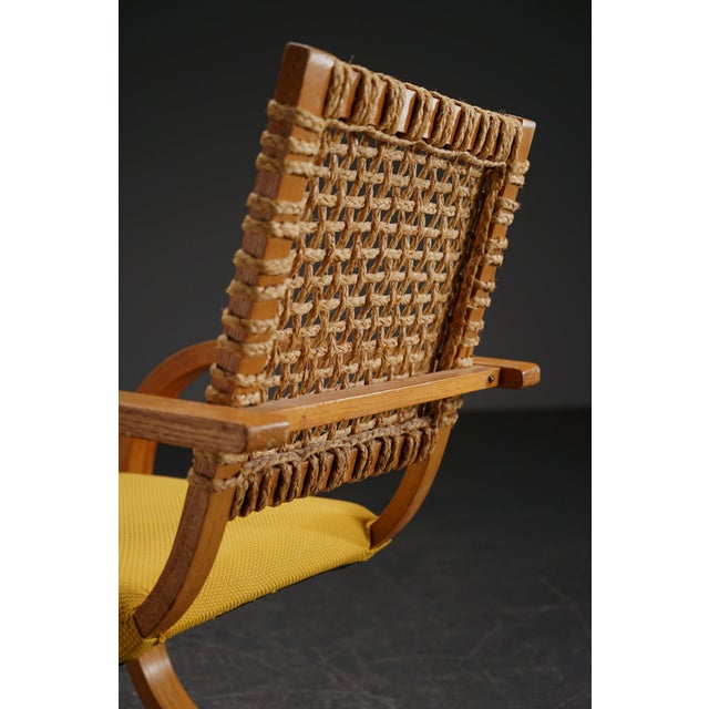 Light Yellow Dutch Modernist Armchair, 1940s For Sale - Image 8 of 18