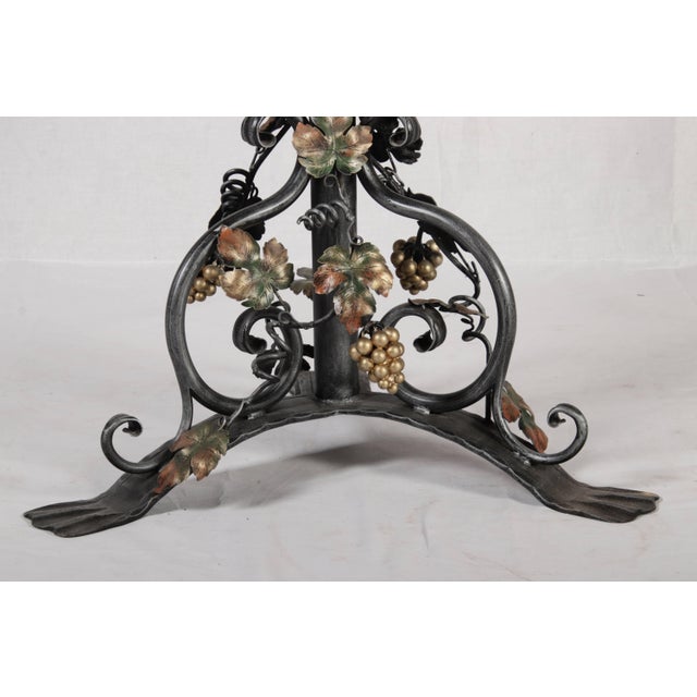 Metal Wine Table in Wrought Iron, 1980 For Sale - Image 7 of 17