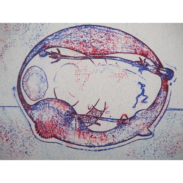 Max Ernst, Surrealist Composition, After Me, 1971, Original Lithograph For Sale - Image 4 of 7