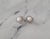 Contemporary Freshwater Pearl Diamond Earrings .36cttw 14k White Gold, 2 Pieces For Sale - Image 3 of 4