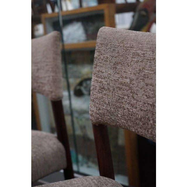 1950s Set of 4 Danish Rosewood "Madsen" Dining Chairs Attributed to Aksel Bender For Sale - Image 14 of 15