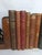 Antique Scandinavian Library Set of 7 – Brown, Burgundy & Cognac Leather Books For Sale - Image 16 of 16