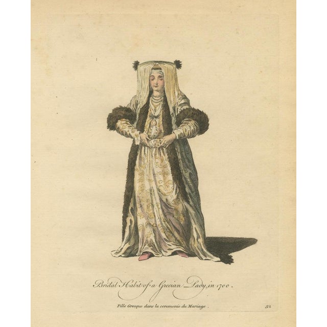Jefferys, Grecian Lady, Bridal Dress, 1749, Print For Sale - Image 8 of 9