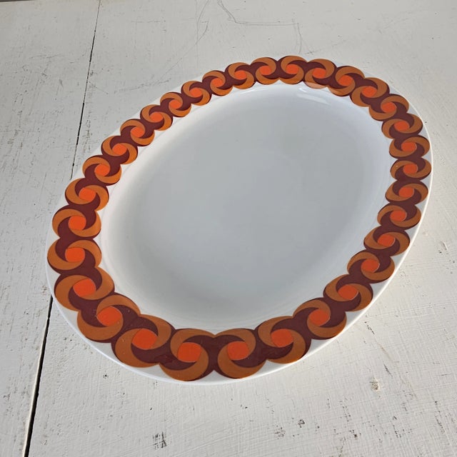 Modern 1970's Modern Thomas Serving Platter German Porcelain Plate 13" For Sale - Image 3 of 9