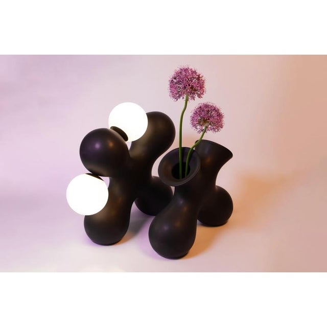 Tabono table lamp & vase set in ceramic by soheila mahmoodi dimensions: d 13 x w 34 x h 33 cm. Materials: ceramic all our...