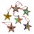 1970s Vintage Rancho Monterey Mexican Star Christmas Ornaments - Set of 6. For Sale