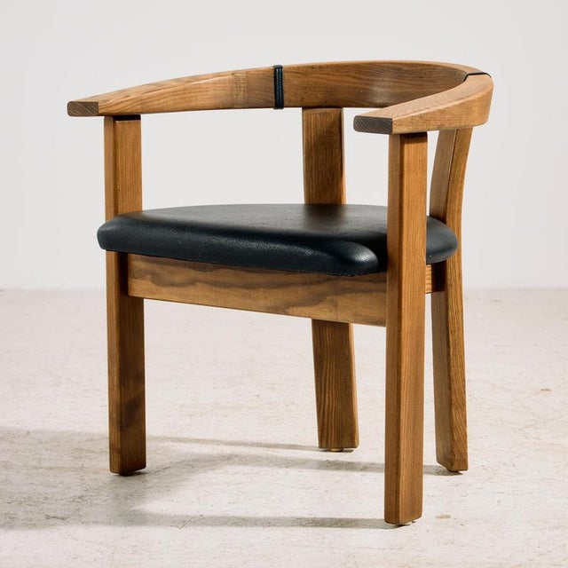 Vintage Oak Armchair by Lars Gangsø, 1970s For Sale - Image 3 of 18