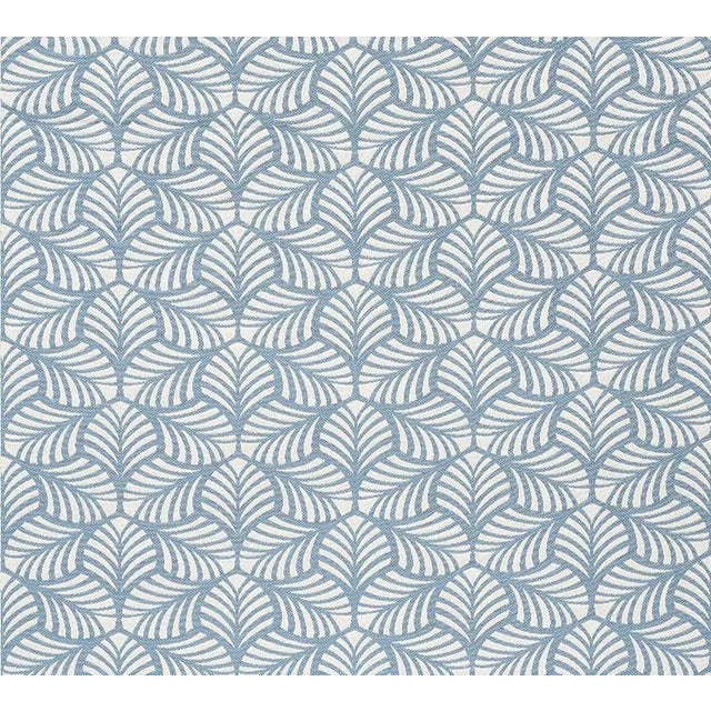 Sample - Schumacher Sonia Ii Indoor & Outdoor Fabric in Sky For Sale