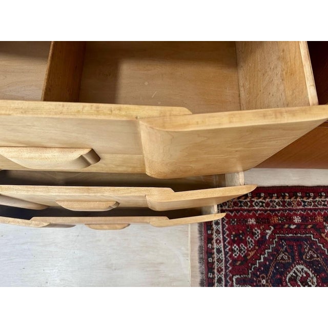 1950s Heywood Wakefield ‘Riviera’ Highboy Dresser For Sale - Image 10 of 11