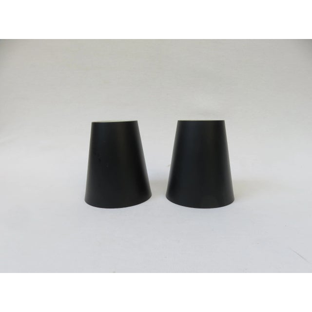 Italian Black Glass Wall Lights, 1950s, Set of 2 For Sale - Image 14 of 18
