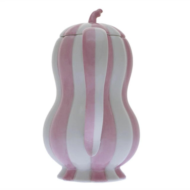 White 1960s Augarten Vienna Porcelain Espresso Pot Melon by Josef Hoffmann For Sale - Image 8 of 9