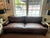 Chocolate Brown Leather Sofa For Sale - Image 4 of 5