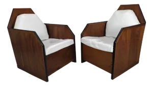 Set of Art Deco Armchairs, 1930s