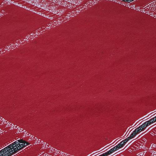 Vintage Red Wool Rug For Sale - Image 6 of 8
