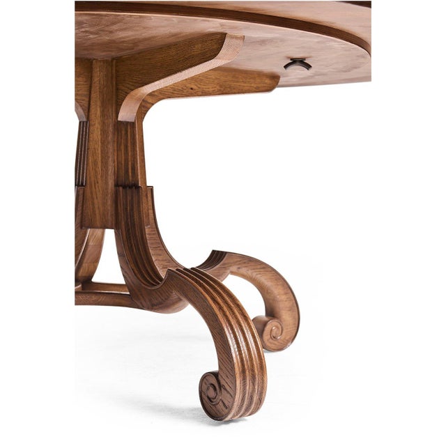 Round Pedestal Dining Table For Sale - Image 10 of 10