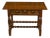 English 19th Century Oak Side Table with Carved Bobbin Legs and Single Drawer For Sale
