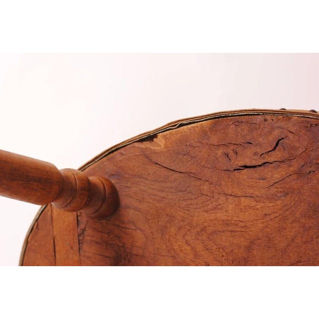 Olive Antique French Farmhouse Stool, 1800s For Sale - Image 8 of 11