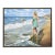 Late 20th Century Harry McCormick , Oil Painting Woman on Beach, Framed For Sale