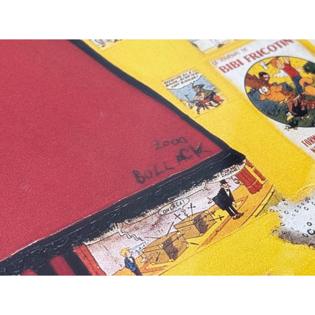 Wood Framed Bollack Chez Bollag Exhibition Poster after Céleste Bollack, Zurich, 2002 For Sale - Image 7 of 17