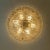 Gold Textured Wave Glass Flush Mount from Kaiser Leuchten, 1970s For Sale - Image 10 of 16