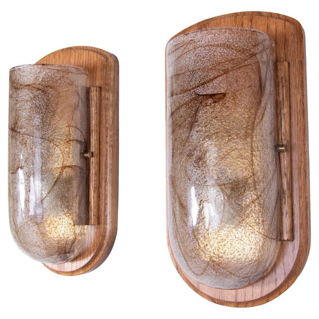 Modern Modernist Wall Sconces in Amber Murano Glass, Germany, 1960s, Set of 2 For Sale - Image 3 of 9