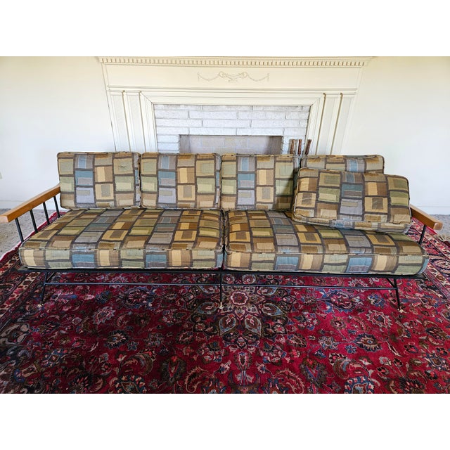 MCM Design attributed to Richard McCarthy and made by Selrite, no labels or manufacturer marks. This fantastic Wrought...