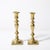 Near Pair Neoclassical Balustrade Form Brass Candleholders With Square Bases For Sale - Image 10 of 11