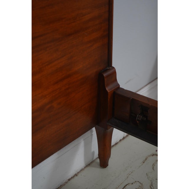 Pair of French Style Marquetry Inlaid Satinwood Twin Beds For Sale - Image 16 of 16