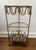 Mid Twentieth Century Hollywood Regency Twisted Metal Rope and Tassel Petite Demilune Three Shelf Table For Sale - Image 6 of 8