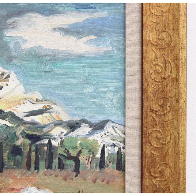 Yves Brayer, Mont Sainte-Victoire, 1960s, Oil on Canvas, Framed For Sale - Image 9 of 18