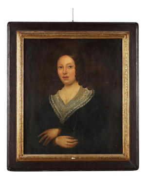 French School Artist, Portrait of a Young Woman, 1800s, Oil on Canvas