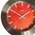 Vintage Mid Century Postmodern Panton Orange Wall Clock For Sale In Tampa - Image 6 of 10