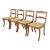 Kindel Furniture Style Regency Carved Solid Mahogany Dining Chairs, Set of Four For Sale