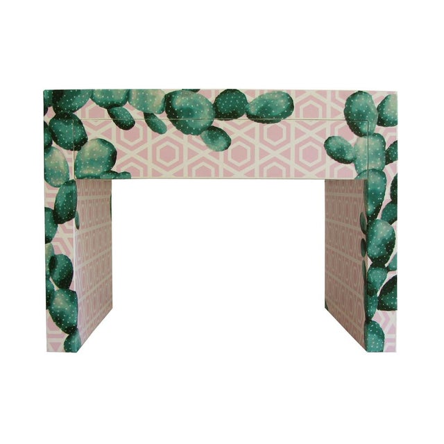 Cactus Captured Restyled Bedside Table by Habitat Improver For Sale - Image 9 of 11