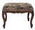Antique French Walnut Ottoman Footstool W/ Floral Carving & Cabriole Legs 1910s For Sale - Image 13 of 16