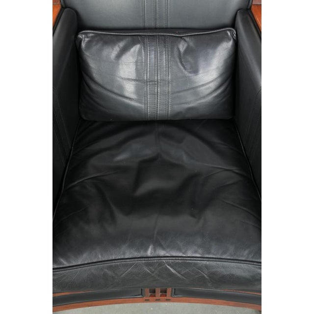 Art Deco Decoforma Series Armchair in Black Leather from Schuitema For Sale - Image 6 of 13