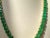 110 Ct Oval Natural Fone Oval Emerald Necklace, 14 K Gold 57.3 Gm , 18 " Long For Sale - Image 16 of 18