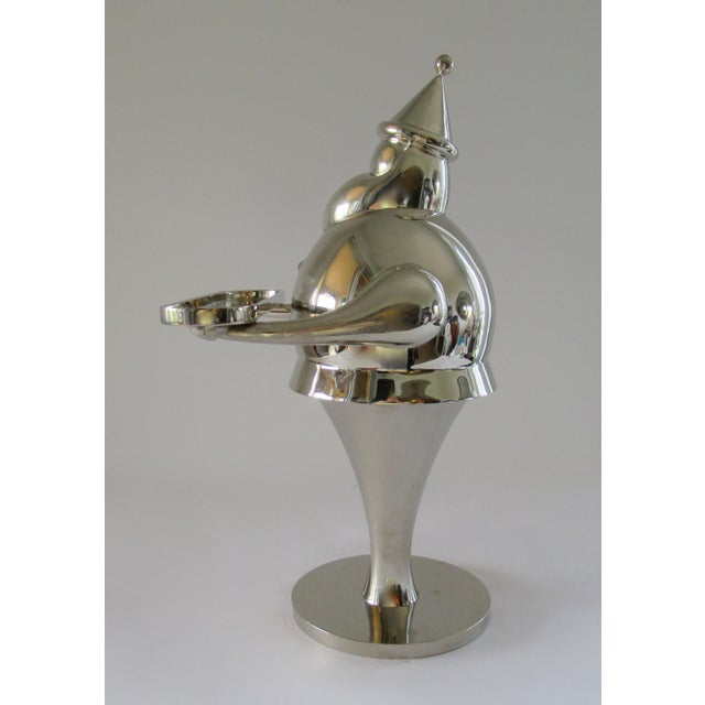 Huge Pottery Barn Santa Baby Silver Art Deco Style Vintage