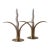 Mid 20th Century Pair of Liljan Brass Candleholders by Ivar Åhlenius Björk for Ystad Metall For Sale