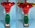 Red Striped and Green Murano Art Glass Torchiere Table Lamp For Sale - Image 12 of 12