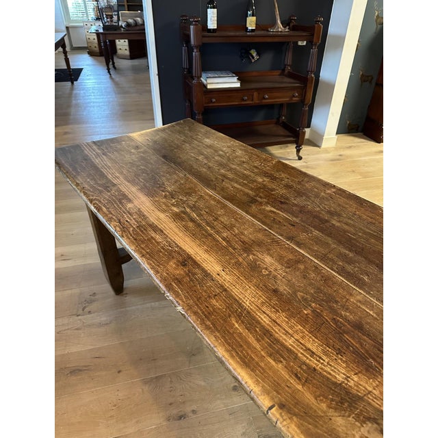 Large French Antique Farmhouse Table For Sale - Image 6 of 16