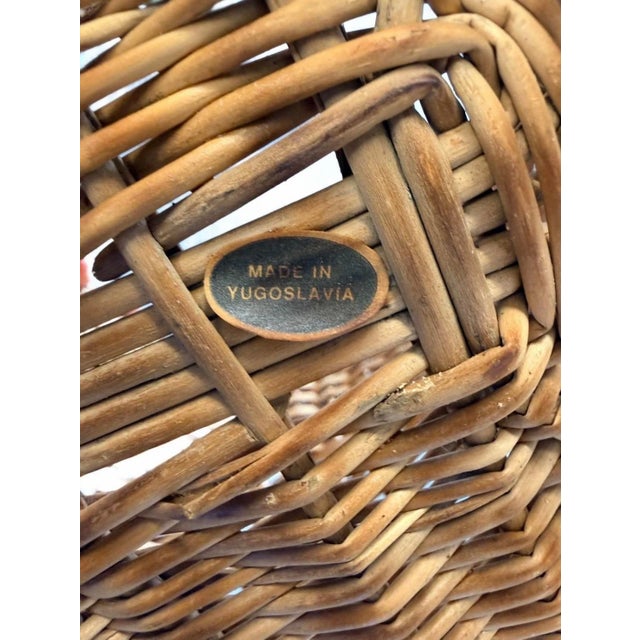 Add a touch of whimsical, curated charm to your interior with this exceptional mid-century novelty top hat basket....