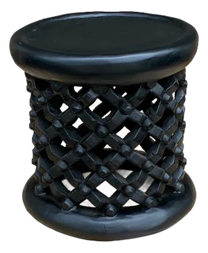 African Bamileke Wooden Spider Stool/Table 14.5" H
