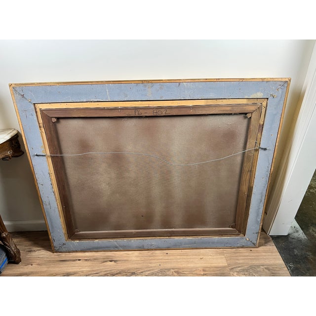 Gold Vintage Oil on Canvas Impressionist Painting of Summer Coastal Scene Signed P. Maris For Sale - Image 8 of 8