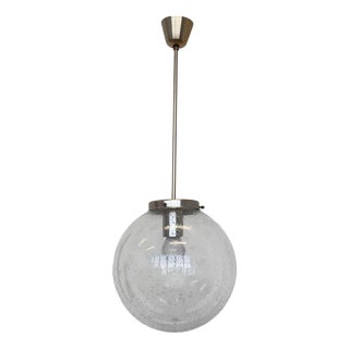 Mid-Century Art Glass Pendant Lights, Former Czechoslovakia, 1970s, Set of 2 For Sale