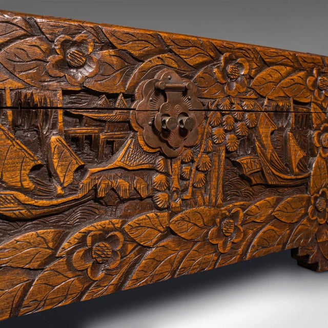 1920s Small Antique Apprentice Chest, English, Camphorwood, Storage Box For Sale - Image 10 of 12