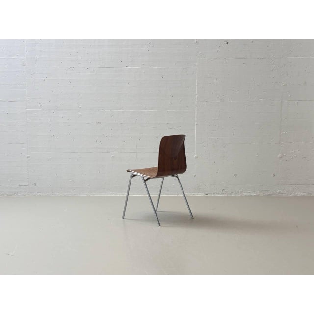 Stacking Chair with Pagholz Shell from Thur-Op-Seat, West Germany, 1970s For Sale - Image 4 of 18